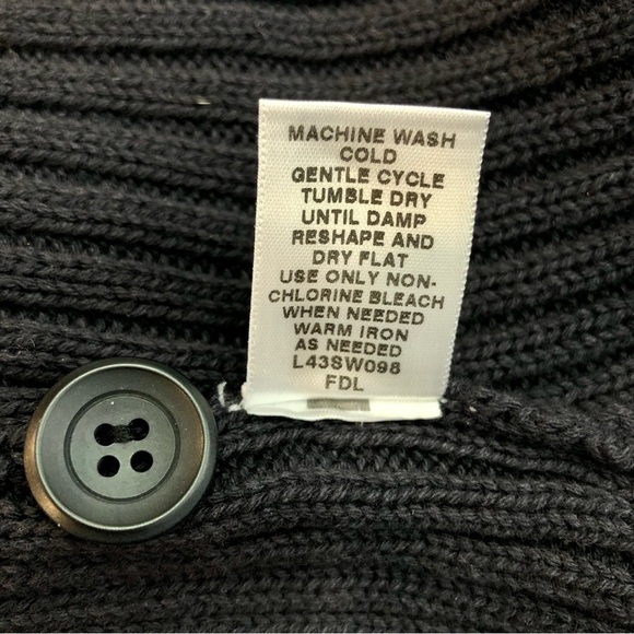 Cabela’s navy cotton sweater 3/4 Henley button front M - Picture 8 of 9